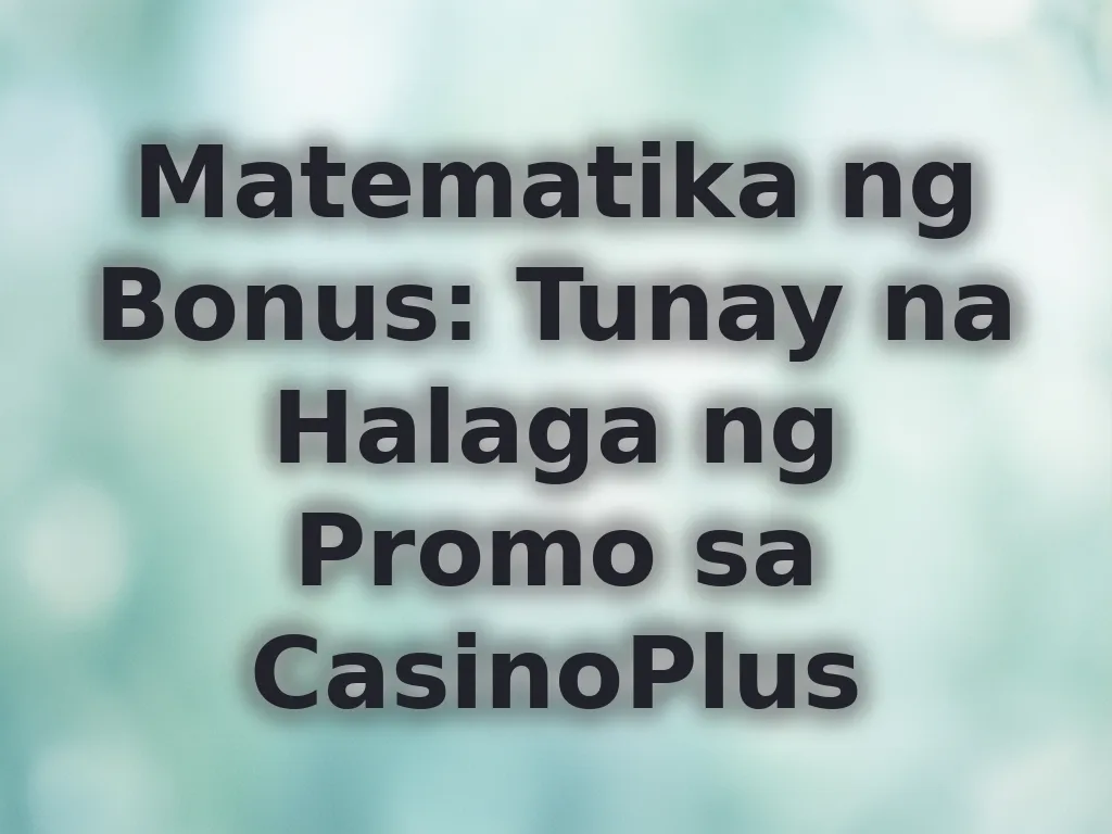 Matematika ng Bonus